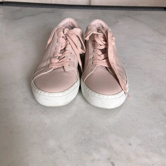 Greats Brooklyn pink & white leather sneakers, italian leather, pink laces - Picture 7 of 10